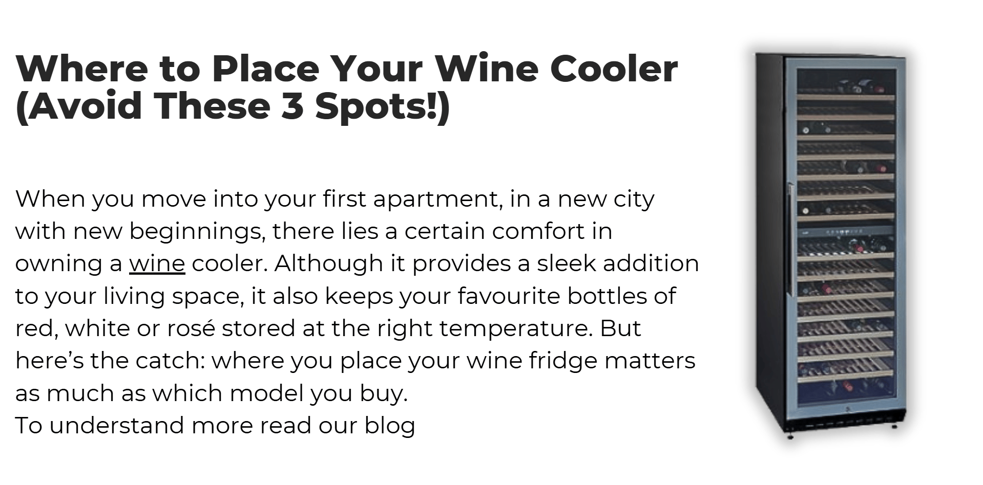 Where to Place Your Wine Cooler (Avoid These 3 Spots!)